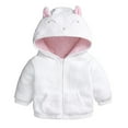 thumbnail image 1 of XBASW Toddler Baby Winter Fleece Jacket Lamb Wool Hoodie Coat Newborn Long Sleeve Thick Warm Outerwear for Girls Boys 0-18M, 1 of 8