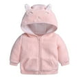 thumbnail image 1 of XBASW Toddler Baby Winter Fleece Jacket Lamb Wool Hoodie Coat Newborn Long Sleeve Thick Warm Outerwear for Girls Boys 0-18M, 1 of 8