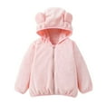 thumbnail image 1 of XBASW Toddler Girls Boys Ears Hooded Jacket Fleece Zipper Coat for Kids Warm Winter Thick Snowsuit Outerwear Size 1-6Y, 1 of 8