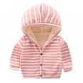 thumbnail image 1 of XBASW Toddler Kids Baby Fleece Sweatshirts Jacket Cotton Hooded Coats Fall Wintert Sweater for Boys Girls 6M-6Years, 1 of 8