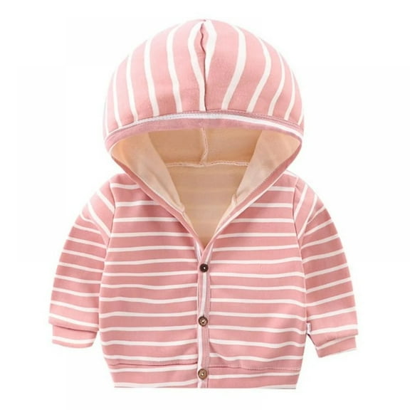 XBASW Toddler Kids Baby Fleece Sweatshirts Jacket Cotton Hooded Coats Fall Wintert Sweater for Boys Girls 6M-6Years