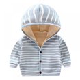thumbnail image 1 of XBASW Toddler Kids Baby Fleece Sweatshirts Jacket Cotton Hooded Coats Fall Wintert Sweater for Boys Girls 6M-6Years, 1 of 8