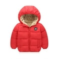 thumbnail image 1 of XBASW Toddler Kids Baby Hooded Fleece Jacket Thicken Snowsuit Warm Winter Coat Outerwear for Boys Girls 1-7T, 1 of 11