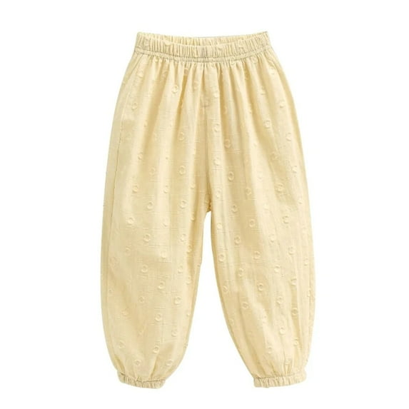 XBASW Toddler Kids Boys Girls Harem Pants Soft Loose Trousers Elastic Waist Summer Sweatpants for Boys Girls 2-7 Years