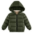 thumbnail image 1 of XBASW Toddler Kids Boys Girls Hooded Fleece Jacket Winter Warm Coat for Baby Puffer Padded Outerwear Water-Resistant Thicken Snowsuit 2-7T, 1 of 8