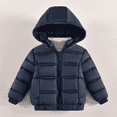 thumbnail image 1 of XBASW Toddler Kids Boys Girls Hooded Fleece Jacket Winter Warm Coat for Baby Puffer Padded Outerwear Water-Resistant Thicken Snowsuit 2-7T, 1 of 8