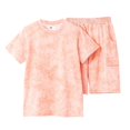 thumbnail image 1 of XBASW Toddler Kids Boys Sports Shorts Set Summer Short Sleeved Crewneck T-Shirt + Shorts Printing Casual Outfits 4-11T, 1 of 9