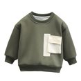 thumbnail image 1 of XBASW Toddler Kids Boys Sweatshirt Pullover Long Sleeve Sweatsuit Tops Fall Winter Knit Tops for 2-12 Years, 1 of 6