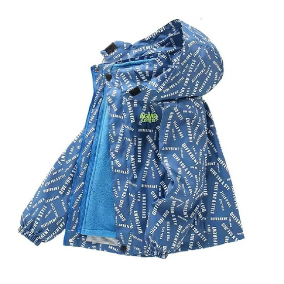 XBASW Toddler Kids Boys Winter Jacket 3 in 1 Detachable Liner Fleece Windproof Coat Teen Light Hooded Raincoats Warm Snowsuit Outerwear 4-14T