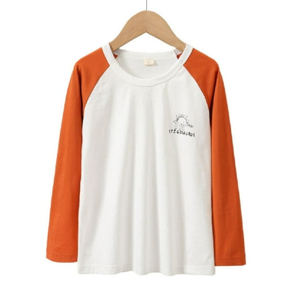 XBASW Toddler Kids Cartoon Tees Long Sleeve T-Shirt for Boys Cotton Crewneck T Shirt Spring Fallcasual Tops for 5-12Y