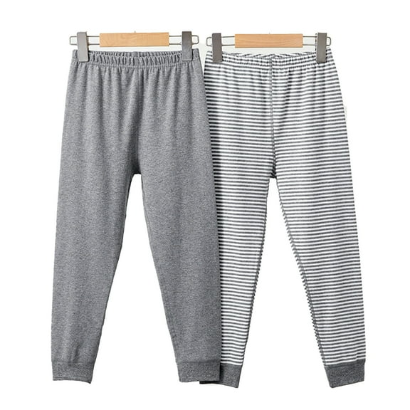 XBASW Toddler Kids Cotton Thermal Underwear Set for Boys Girls 2PCS Autumn Winter Long John Boneless Thread Under Pants 3-12Y