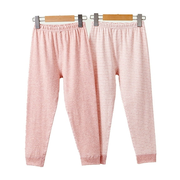 XBASW Toddler Kids Cotton Thermal Underwear Set for Boys Girls 2PCS Autumn Winter Long John Boneless Thread Under Pants 3-12Y