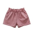 thumbnail image 1 of XBASW Toddler Kids Girls Casual Shorts Summer Cotton Short Pants with Pockets 2-12T, 1 of 7