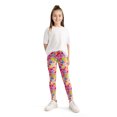 thumbnail image 1 of XBASW Toddler Kids Girls Leggings Kids Athletic Dance Running Yoga Pants Printed Tights Spring Fall Stretchy Trousers for 3-10 Years, 1 of 12