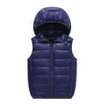 thumbnail image 1 of XBASW Toddler Kids Hooded Puffer Cotton Vest Full Zip Waistcoat Light Sleeveless Jacket for Boys Girls 3-12 Years, 1 of 11
