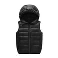 thumbnail image 1 of XBASW Toddler Kids Hooded Puffer Cotton Vest Full Zip Waistcoat Light Sleeveless Jacket for Boys Girls 3-12 Years, 1 of 11