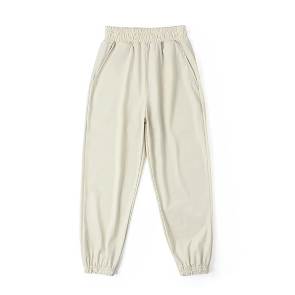 XBASW Toddler Kids Nylon Jogger Sweatpants Girls Boys Summer Solid Color Jogger Pants Elastic Waist Soft Trousers for 3-9 Years Old