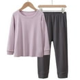 thumbnail image 1 of XBASW Toddler Kids Thermal Underwear Set for Boys Girls Long Johns Sets Teen Fall Winter Soft PJS Outfit 5-15 Y, 1 of 10