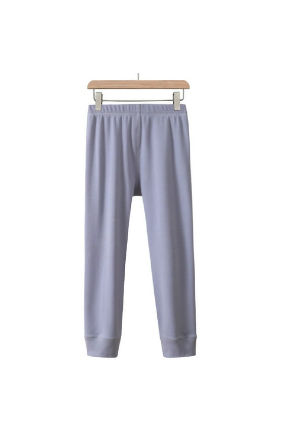 Toddler Kids Youth Thermal Pants for Boys Girls Thick Long Johns Double-Faced Wool Leggings Underwear for 5-13 Years