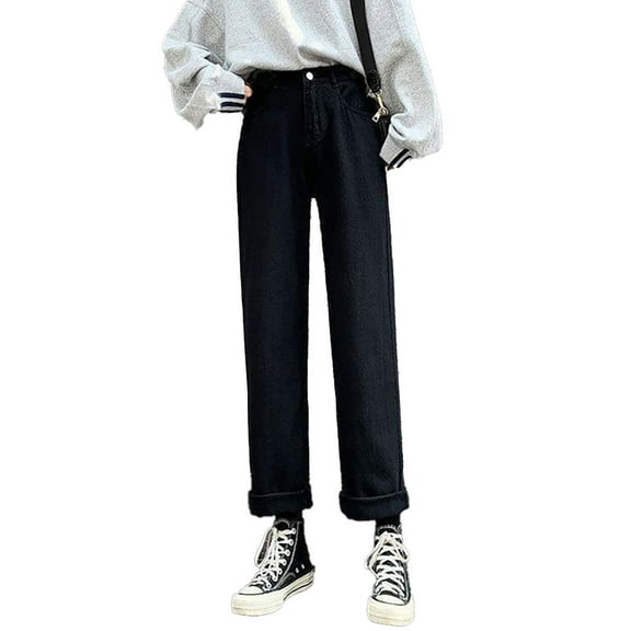 XBASW Wide Leg Jeans Pants for Womens High Waisted Denim Pants Spring Summer Loose Stretchy Trouser with Pockets S-XXL