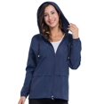 thumbnail image 1 of XBASW Women's Hooded Rain Jacket Wind & Waterproof Light Coats Spring Fall Zipper Raincoat for Womens, 1 of 9