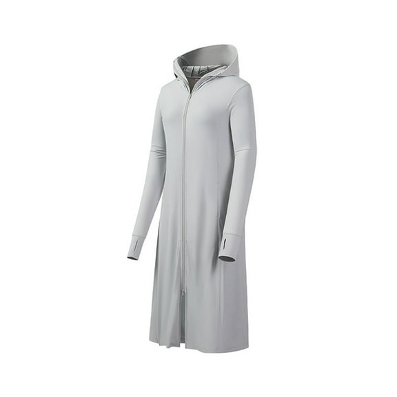 XBASW Women's Summer Long Sun Protection Jacket Lenses Ice Silk Sunsuits Thin Full Body Sun Shirt Hoodie Sun Protection Clothing