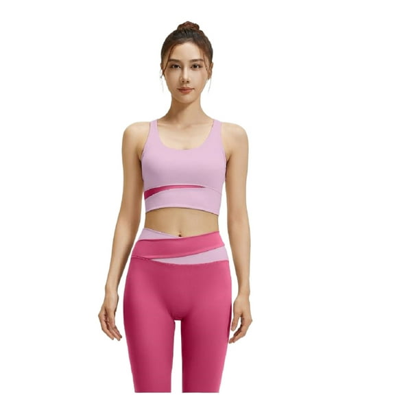 XBASW Women's Yoga Workout Sets High Waisted Leggings with Sports Bras Clothes Outfits 2 Piece S-2XL