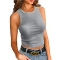 thumbnail image 1 of XBASW Womens Tank Tops Ribbed Sleeveless Top Summer Knit Cami Tee Shirts for Women's S -2XL, 1 of 8