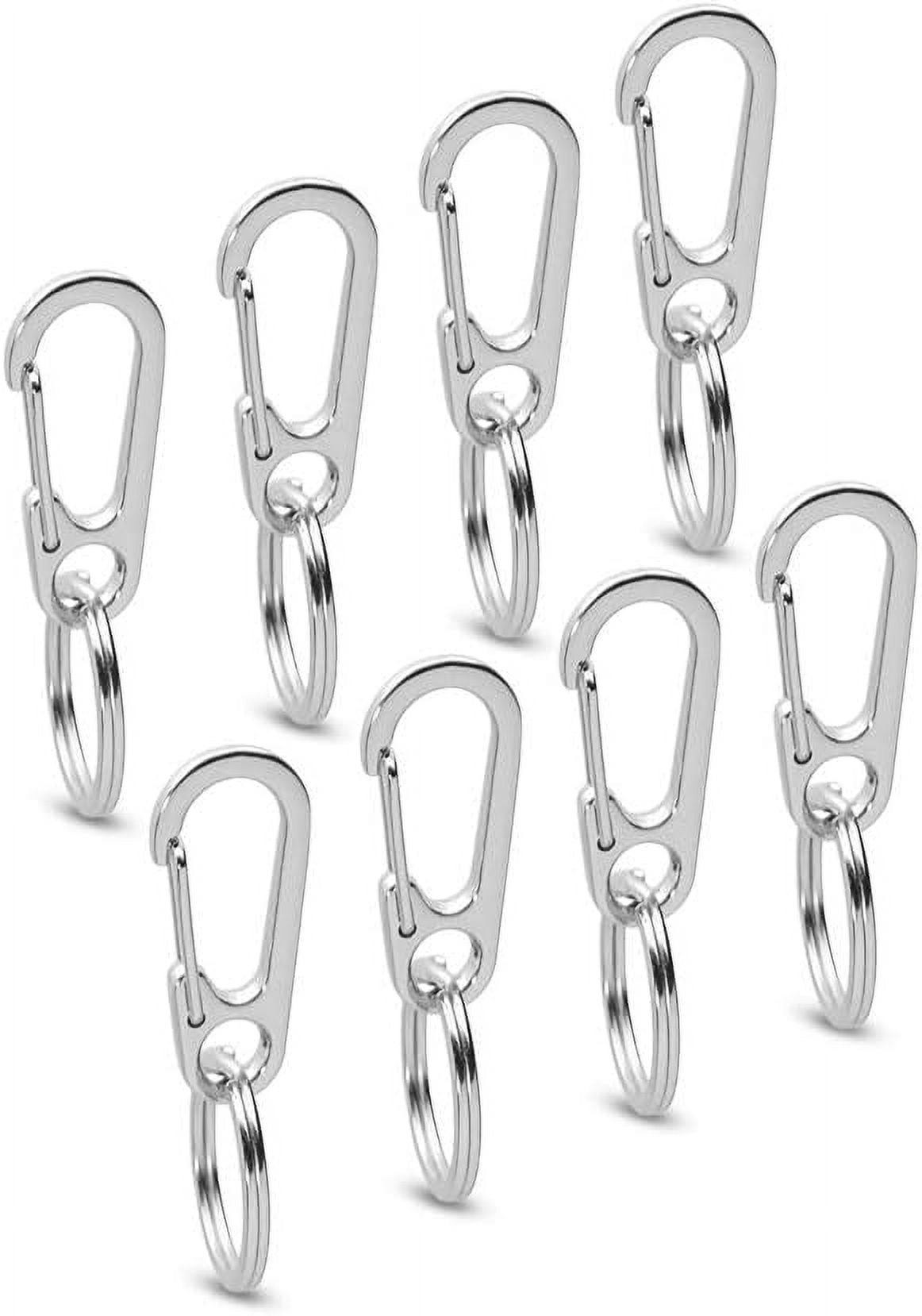 XBD Dog Tag Clips/Quick Clip with Rings/Easy Change Pet ID Tag Holder