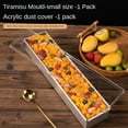 thumbnail image 1 of XBMego 3Pcs Aluminum Alloy Cake Mold Set Rectangular Bread Tiramisu Molds with Lid Shovel Blade Cutter Non Stick Baking Mould (S 2Pcs B), 1 of 7