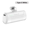 thumbnail image 1 of XBMego Mini Power Bank 4500mAh - Portable Charger for iPhone 15/14/13/12 Pro Max & for Samsung/For Xiaomi - External Battery PowerBank (Type-C White), 1 of 7