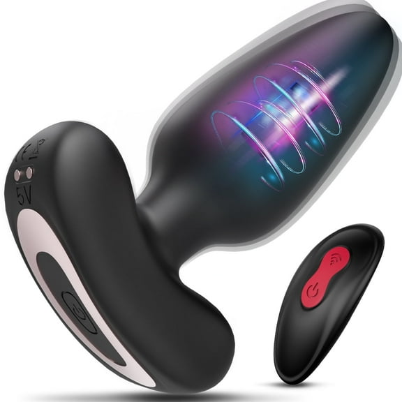 XBONP Anal Vibrator for Men Women G-spot Vibrator Sex Toys with Remote, Anus Plug Prostate Massager Vibrators with 9 Modes