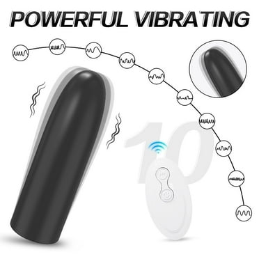 XBONP G-Spot Clitoral Bullet Vibrator, Stick Massager Portable Exercise Tools 10 Frequency Vibration for Women,black