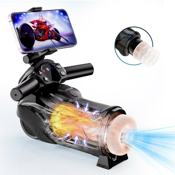 XBONP Motorcycle Male Masturbator with Suction Base Sex Toys for Men Automatic Masturbator Cup