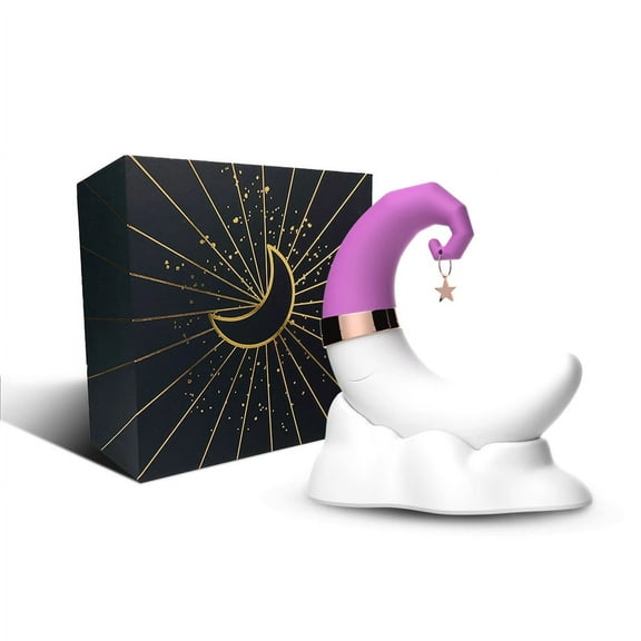 XBONP Private Vibrator, Moon Sucking Toy Sucking Vacuum Stimulator Moon shape Sucking Vibrators, Waterproof