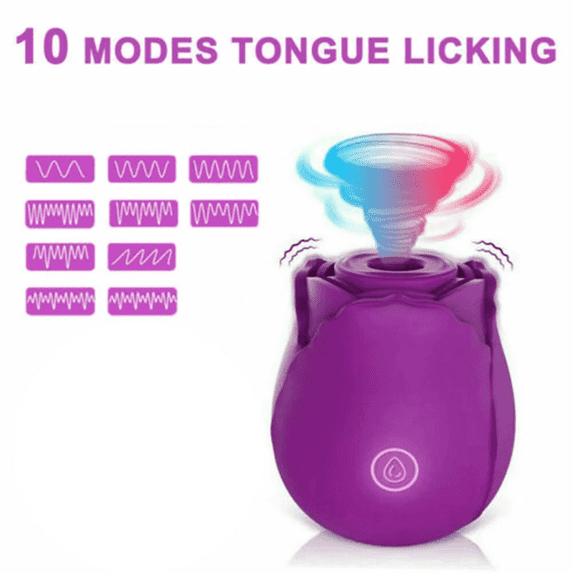 XBONP Rose Sex Toys Sucking Vibrator Clitoris Stimulation Powerful Adulut Sex Toys for Women,Purple