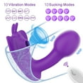 thumbnail image 1 of XBONP Wearing G Spot Vibrators for Women Wireless Remote Control Sucking Vibrator Female Sex Toys, Purple, 1 of 9