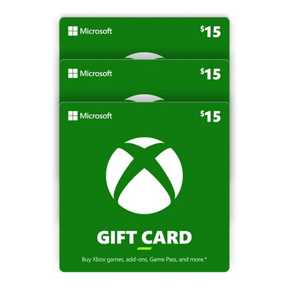 Xbox $45 eGift Card - MultiPack- 3 x 15 [Digital]
