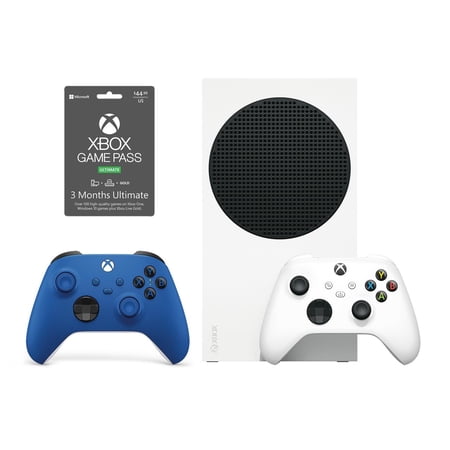 XBOX Series S Console Bundle with Blue Controller and 3-Month Ultimate Game Pass
