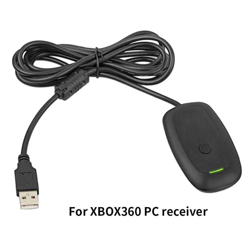 XBOX360 PC Adapter Receiver for Xbox 360 Controller Black USA
