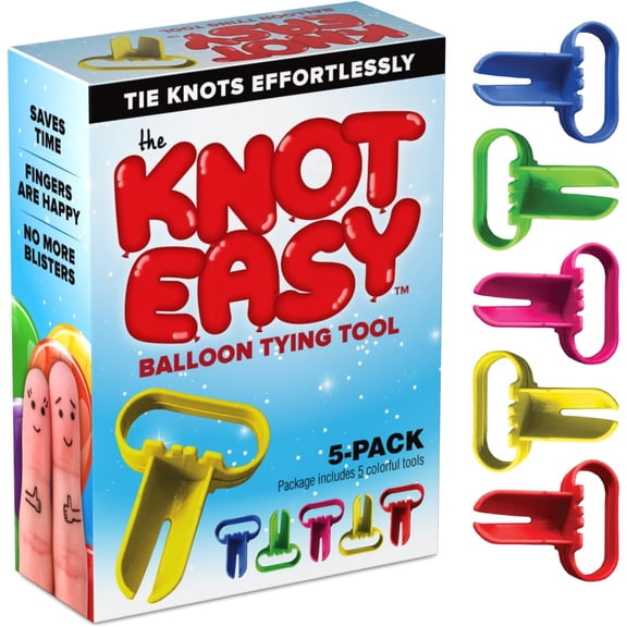 XBQUSVI 12 Pack Balloon Tie Tool, Fast Tying Device for Balloon Arches and Party Decorations