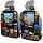 XBQUSVI Car Backseat Organizer with 10" Tablet Holder, 2 Pack Seat Back Protector Kick Mats with 9 Storage Pockets for Kids Toddlers, Travel Accessories for Car SUV Truck, Black