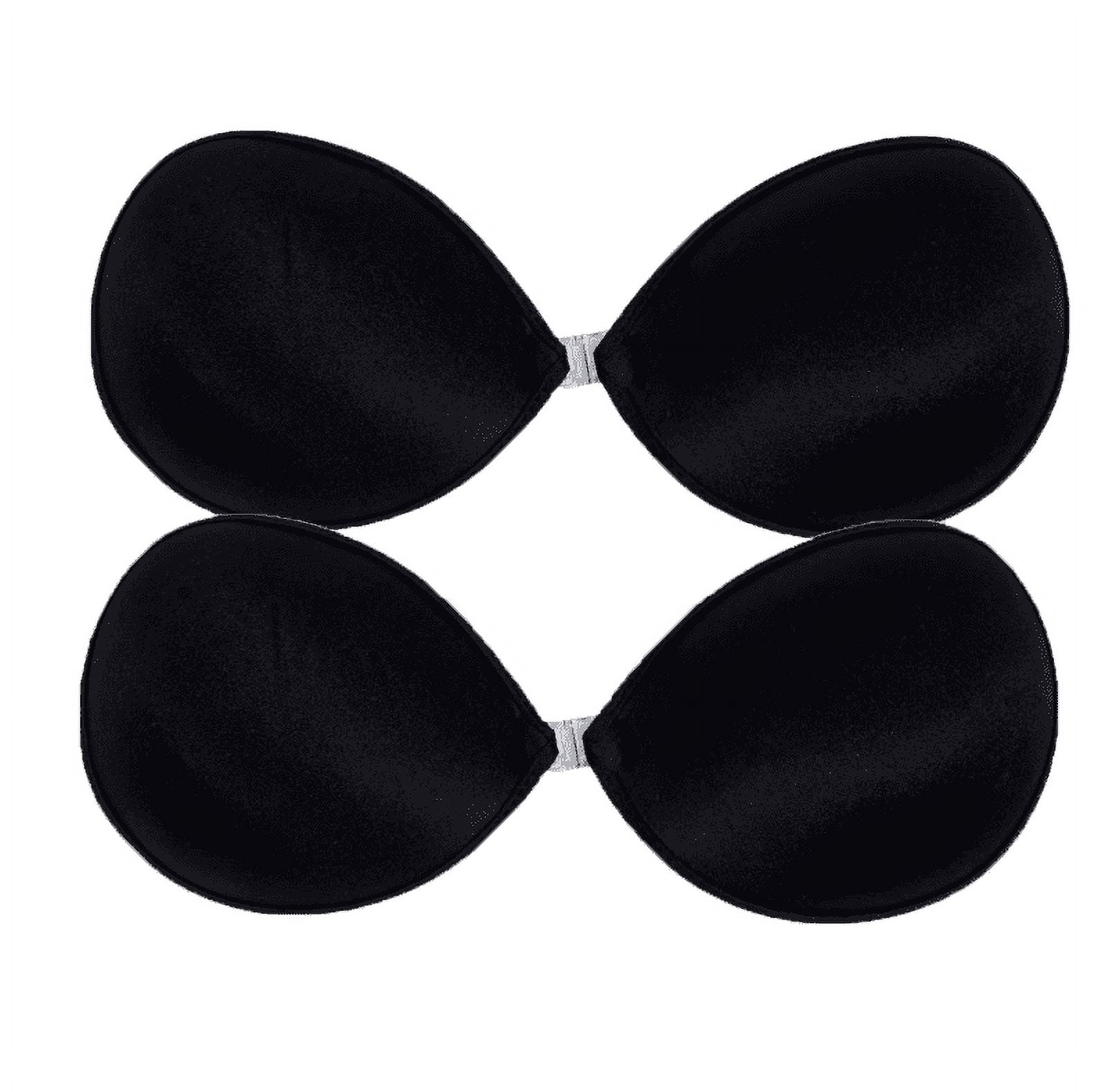  XMSM Sticky Bras for Large Breast Push Up Adhesive Invisible Backless  Bra Magic Nipple Covers Strapless Bra (Color : Black, Size : F) : Clothing,  Shoes & Jewelry