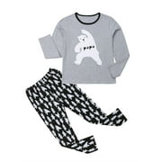 XBTCLXEBCO Christmas Family Matching Pajamas PJs Cartoon Bear Outfits Set Toddler Kids Men Women Sleepwear Long Sleeve Nightwear