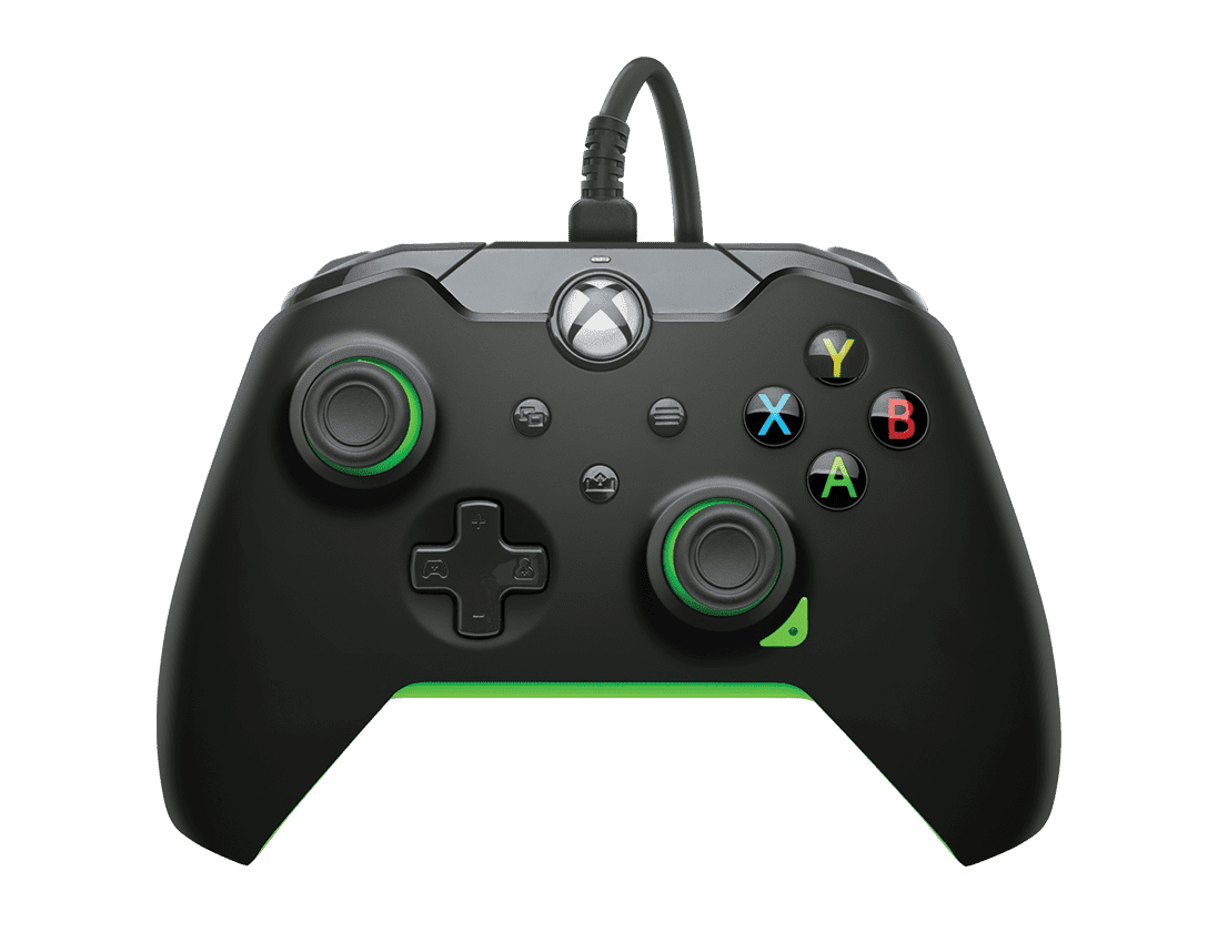 PDP Neon Wired Controller for Xbox & Windows 10/11, Black/Green