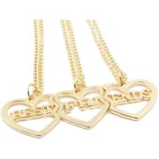 YMCSTONEMA 3 Pcs Best Friends Three Part Charm Necklaces Christmas Birthday MotherS Day Gifts For Family Members, Friends[xl6976]
