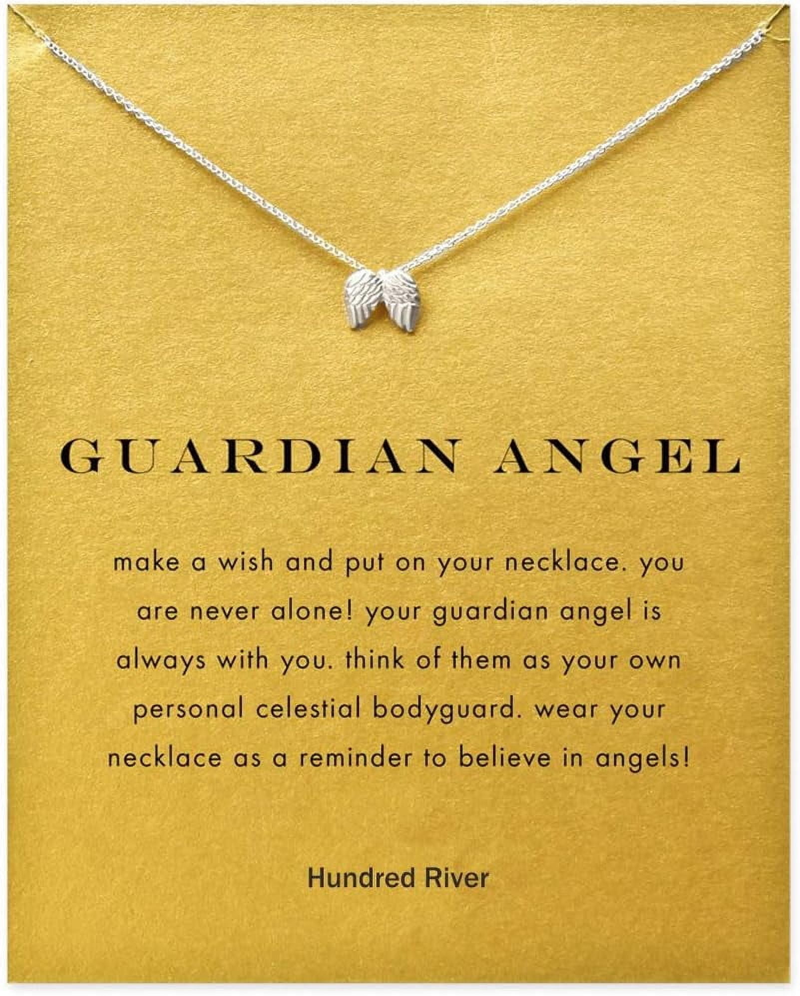 Friendship Necklace With Anchor & Compass Pendant - Good Luck Elephant Charm Chain With Message Card (Adjustable 16.5" + 2" Extender)