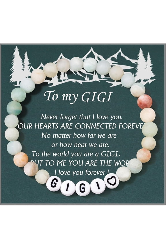 Nana/Mimi/Grandma/Papa/Dad/Mom/Daughter/Aunt/Sister Gifts,Natural Stone Bracelet Christmas Birthday Valentines Mother'S Day Gifts For Women Girls Men4030