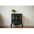 thumbnail image 1 of XBrand Free Standing Portable High/Low Heat Wired Fire Stove with Manual Control and LED Flame Effect, 24.7 Inch Tall, Brown, 1 of 6