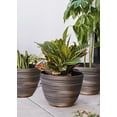 thumbnail image 1 of XBrand Modern Nested Round Textured Indoor Outdoor Pot Planter, Set of 3, 12 Inch Tall, 1 of 7